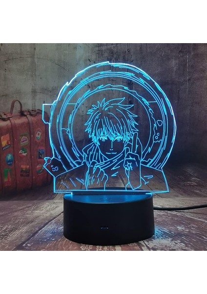 Anime Satoru Gojo Lamba 3D Anime LED Lamba Gece Lig (Yurt Dışından)