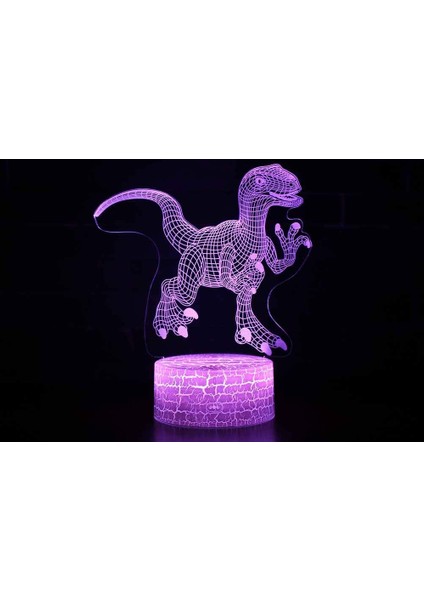 Dinozor Işıkları Çocuk Gece Işıkları 3D Gece L (Yurt Dışından)