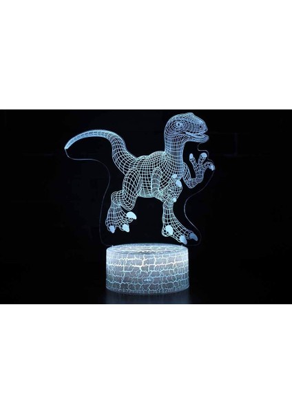 Dinozor Işıkları Çocuk Gece Işıkları 3D Gece L (Yurt Dışından)