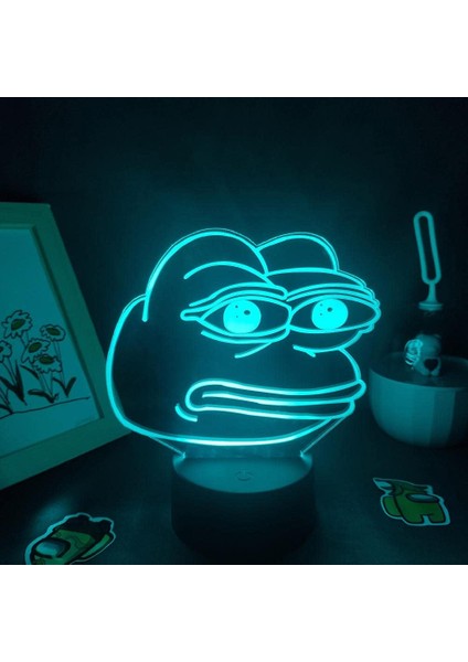 Anime，oyun， Hayvan Sevimli Hayvan Sad Kurbağa Pepe 3D Le (Yurt Dışından)