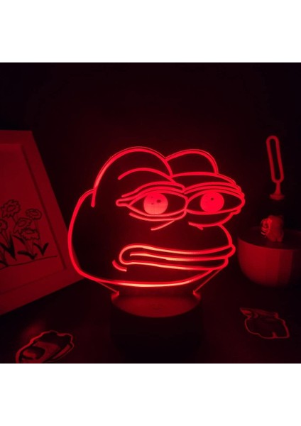 Anime，oyun， Hayvan Sevimli Hayvan Sad Kurbağa Pepe 3D Le (Yurt Dışından)