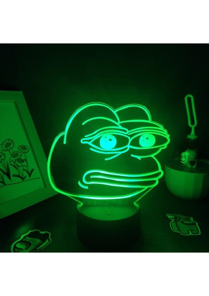 Anime，oyun， Hayvan Sevimli Hayvan Sad Kurbağa Pepe 3D Le (Yurt Dışından)