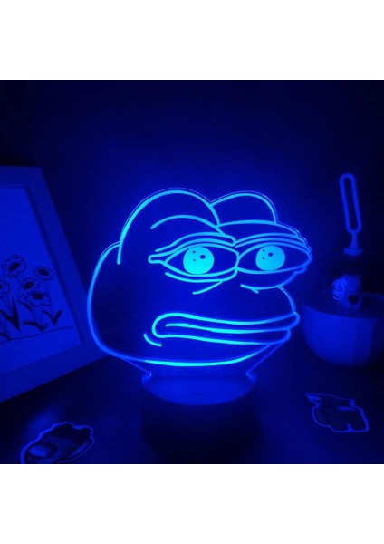 Anime，oyun， Hayvan Sevimli Hayvan Sad Kurbağa Pepe 3D Le (Yurt Dışından)