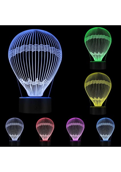 Sıcak Hava Balonu 3D Efekti Parlayan L (Yurt Dışından)