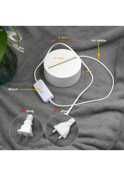 3D Gece Lambası Akrilik Neon Işıklar 3D Stereo Nb (Yurt Dışından)