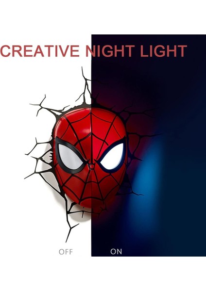 3D Duvar Lambası, Çocuklar Için LED Gece Lambası (Yurt Dışından)