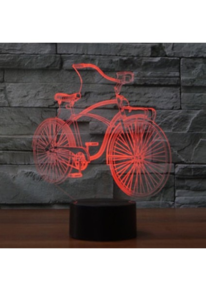 3D Bisiklet Bisiklet Gece Lambası Masa Masası Optik Hasta (Yurt Dışından)