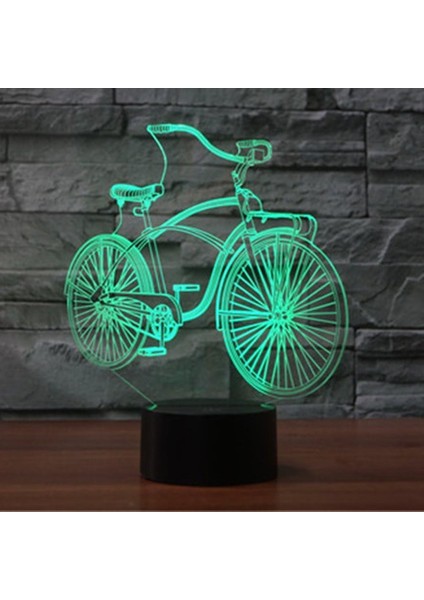 3D Bisiklet Bisiklet Gece Lambası Masa Masası Optik Hasta (Yurt Dışından)