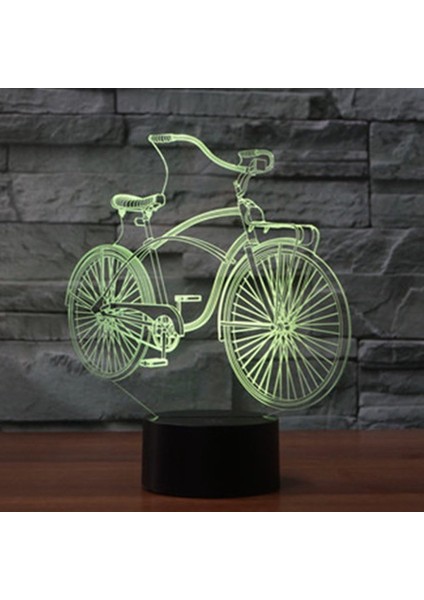 3D Bisiklet Bisiklet Gece Lambası Masa Masası Optik Hasta (Yurt Dışından)