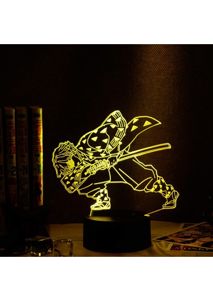 3D LED Gece Lambası Anime Demon Slayer Aga (Yurt Dışından)