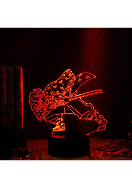 3D LED Gece Lambası Anime Demon Slayer Aga (Yurt Dışından)