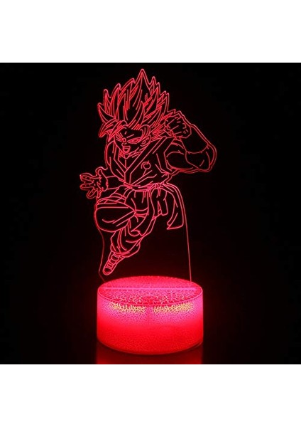 Çocuk Hayranları Için Son Goku Anime 3D Gece Lambası-16 Col GOKU11 (Yurt Dışından)