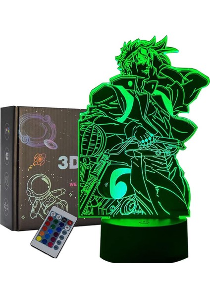 Joseph Joe 3D LED Lamba Anime Gece Lambası (Yurt Dışından)
