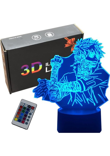 Bakugou Katsuki 3D LED Lamba Uzaktan Dabi ile Anime Dokunmatik (Yurt Dışından)