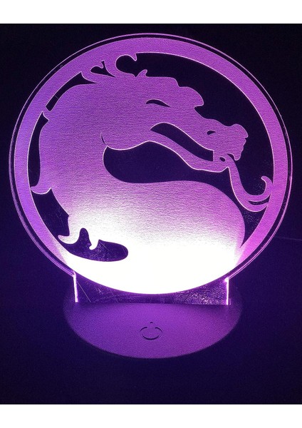 Mortal Kombat Sembolü 3D Illusion 5,5" Uzun Özel (Yurt Dışından)