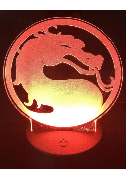 Mortal Kombat Sembolü 3D Illusion 5,5" Uzun Özel (Yurt Dışından)