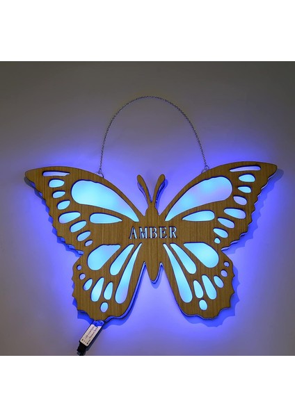 USB Şarj Stili 2 ile Kişiselleştirilmiş Kelebek Gece Lambası (Yurt Dışından)