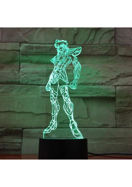 3D Gece Lambası Erkek Kız Oyuncak Saint Seiya Ca (Yurt Dışından)