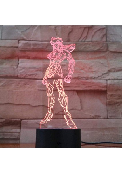 3D Gece Lambası Erkek Kız Oyuncak Saint Seiya Ca (Yurt Dışından)