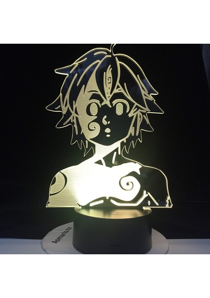 Erkekler Için 3D Gece Lambası, Manga The Seven Deadly Si (Yurt Dışından)