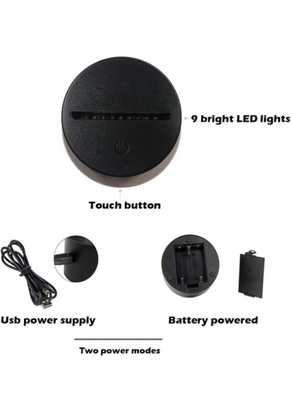 ® Sevimli Köpek 3D LED Gece Lambası Çocuk Oyuncak Tou (Yurt Dışından)