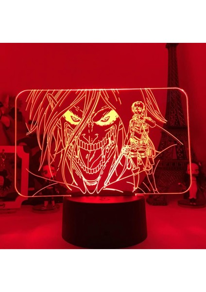 Flyaloe Anime LED Lamba Titan Eren Yeager'a Saldırı (Yurt Dışından)
