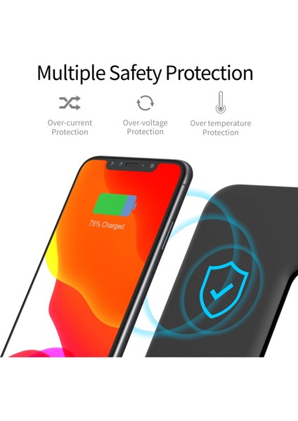 3'ü 1 Arada Kablosuz Şarj Standı 15W Hızlı Şarj Standı Istasyonu IPhone Samsung Huawei Apple Watch 5 4 3 2 Dropship (Yurt Dışından) indirimleri