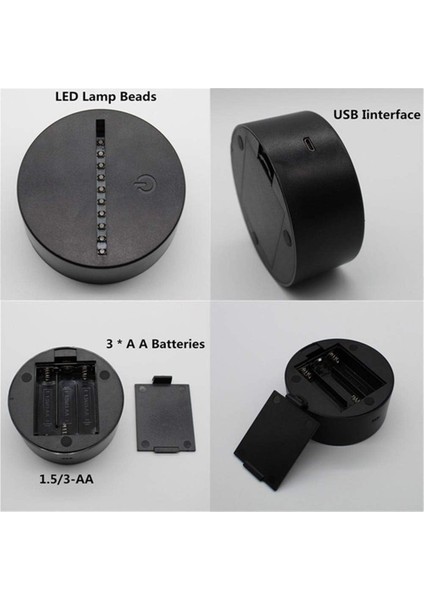 Yeni Anime Manga Bungo Sokak Köpekleri Dazaı Kitap 3D LED 7 Renk Siyah Tabana Dokunun (Yurt Dışından) modelleri