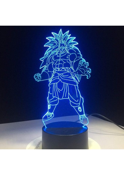 3D LED Gece Işığı Lambası Süper Saiyan Tanrı Gok (Yurt Dışından)