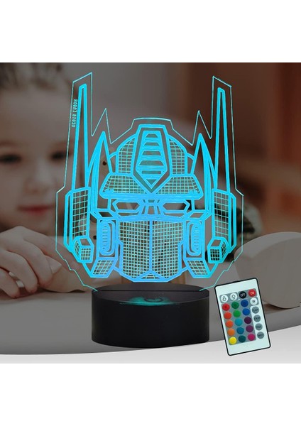 Anime Transformers Optimus Prime 3D LED Akrilik Ni (Yurt Dışından)