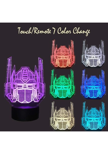 Anime Transformers Optimus Prime 3D LED Akrilik Ni (Yurt Dışından) fırsatları