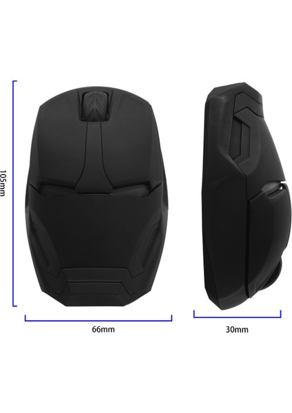 2.4 Ghz Kablosuz Fare, 4 Düğmeli Sessiz Kablosuz Bilgisayar Fareleri, Masaüstü/dizüstü Bilgisayar/pc Için 800/1200/1600/2400 Ayarlanabilir Taşınabilir USB Fare (Yurt Dışından)