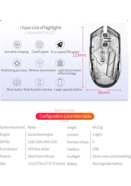 Kablosuz Fare Profesyonel 2 4ghz 1200 1600 2400 3200DPI Fareler Pembe (Yurt Dışından) indirimleri