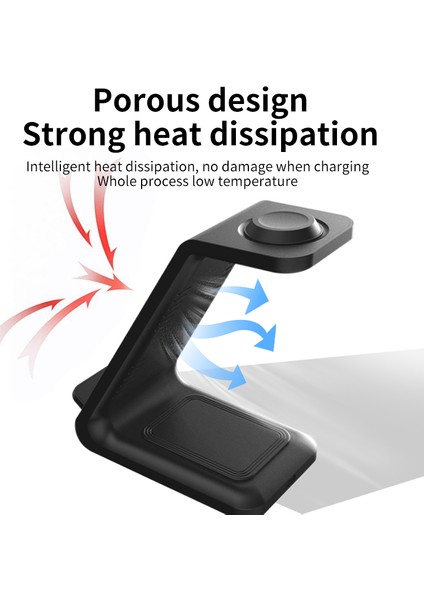 15W 3 In 1 Kablosuz Şarj Standı Hızlı Şarj Standı Istasyonu iPhone 14 13 12 11 x Xr 8 Apple Watch 6 7 8 Iwatch Pro (Yurt Dışından) fırsatları