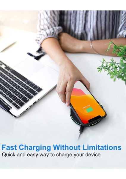 Yenı 50 W Hızlı Kablosuz Şarj Aleti Pedi iPhone 13 12 11 x Pro Max Samsung Galaxy S21 S20 S10 S9 S8 Xiaomi Kablosuz Şarj (Yurt Dışından) fiyatları