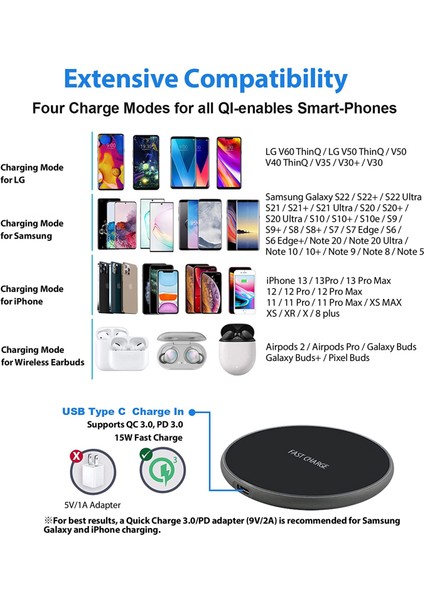 Yenı 50 W Hızlı Kablosuz Şarj Aleti Pedi iPhone 13 12 11 x Pro Max Samsung Galaxy S21 S20 S10 S9 S8 Xiaomi Kablosuz Şarj (Yurt Dışından) indirimleri