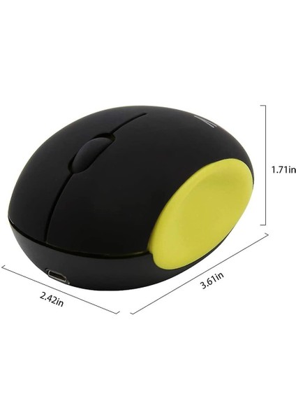 2.4ghz Kablosuz Fare Sevimli Küçük Sessiz Fare Taşınabilir Mini Şarj Edilebilir Optik Fareler Karikatür Bilgisayar Faresi 3 Düğmeler Dizüstü Bilgisayar Deskt Için Akülü Fare (Yurt Dışından) indirimleri
