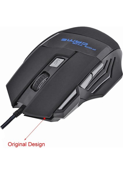 Kablolu Oyun Faresi 7 Düğme Arkadan Aydınlatmalı Ergonomik USB Fareler 5500 Dpı Arka Işık Ayarlanabilir Optik Fare Pc Gamer Bilgisayar Masaüstü Için (Yurt Dışından)