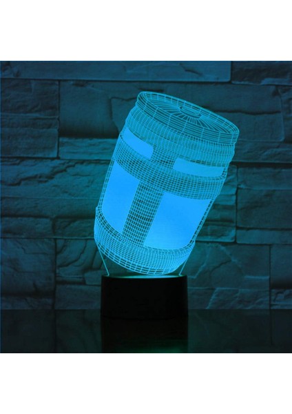 3D Chug Sürahi Oyunu Gece Lambası LED Dokunmatik Anahtar Dekoru (Yurt Dışından)