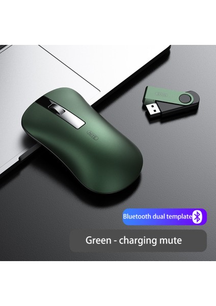 Kablosuz Bluetooth Fare Şarj Edilebilir Sessiz Bilgisayar Ofis Oyunu Sevimli MacBook Asus Lenovo Dizüstü Bluetooth Fare (Yurt Dışından)