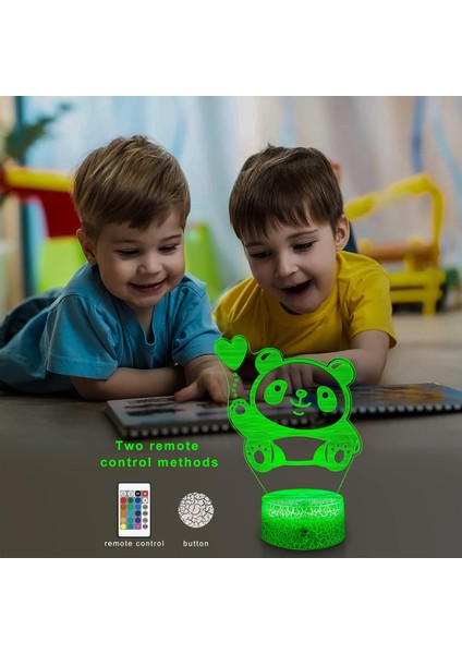 Çocuklar Için Panda Gece Lambası 3D Hayvan Gece Lambaları (Yurt Dışından) fırsatları