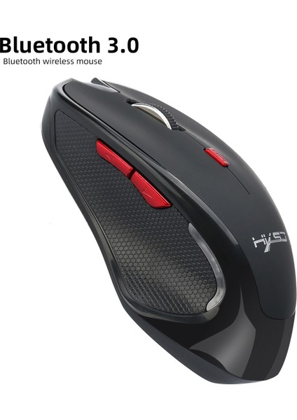 Bluetooth Kablosuz Fare, Ayarlanabilir 2400DPII, Ipad/dizüstü Bilgisayar/surface Pro/windows Bilgisayar/-Siyah ile Uyumlu 6 Düğme (Yurt Dışından)