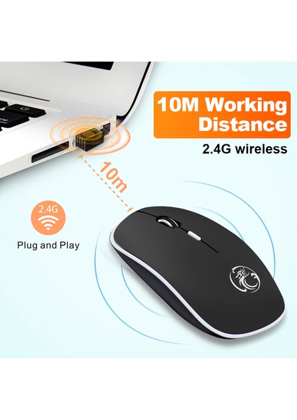 Kablosuz Fare Sessiz Bilgisayar Faresi 1600 Dpı Ergonomik Mause Gürültüsüz Ses USB Pc Fareler Dilsiz Kablosuz Fare Dizüstü Için (Yurt Dışından) indirimleri