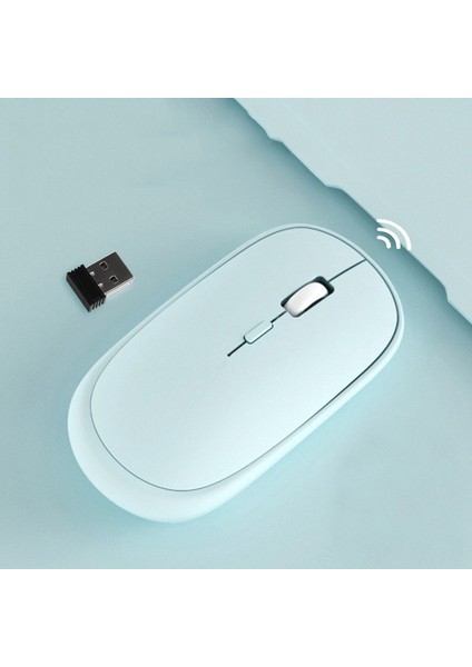 Kablosuz Bluetooth 2.4g Çift Modlu Fare Şarj Etme Sessiz Oyun Ofis Faresi (Yurt Dışından)