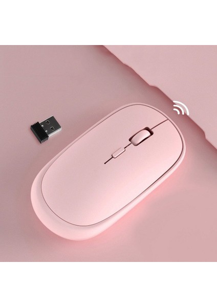 Kablosuz Bluetooth 2.4g Çift Modlu Fare Şarj Etme Sessiz Oyun Ofis Faresi (Yurt Dışından)