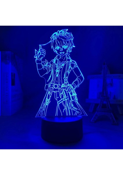 Genshin Impact Bennett Lambası Cool 3D Illusion Night (Yurt Dışından)