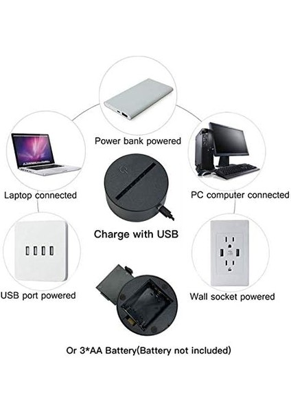 Genshin Impact Sükroz Lambası Oyun Işığı 3D LED Nigh 4 (Yurt Dışından) fırsatları