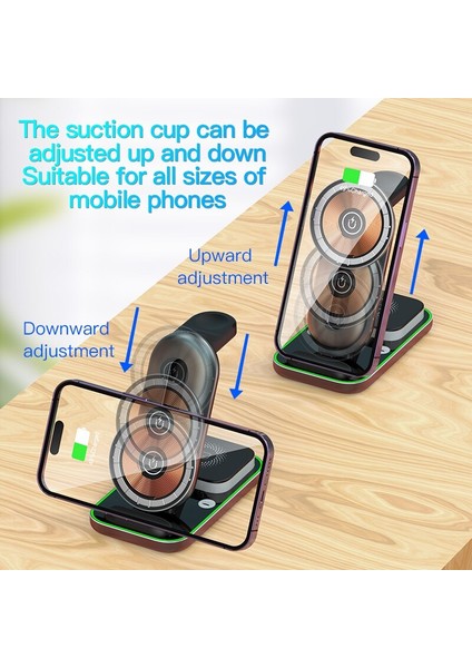15W 4 In 1 Manyetik Kablosuz Şarj Standı Pedi iPhone 14 13 12 Pro Max Mini Apple Watch Hızlı Şarj Standı Istasyonu (Yurt Dışından) fiyatları