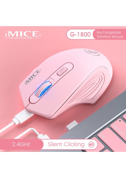 Kablosuz Fare Şarj Edilebilir Tip C Sessiz Dilsiz 1600 Dpı Optik Bilgisayar Mini Mause Dizüstü Pc Için Ergonomik Fareler (Yurt Dışından)