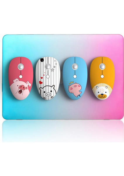 Wireless Cartoon Mouse Ball Wheel For Mac, MacBook Pro/air, iPad And Pc - Quiet Click And Comfortable Wireless Mouse - Compatible With Apple Wireless Mouse With Dpı 800/1000/1200 - (Yurt Dışından)